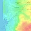 Mappa topografica Gonneville, altitudine, rilievo