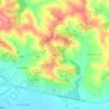 Mappa topografica Jardinayre, altitudine, rilievo