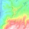 Mappa topografica Kaninë, altitudine, rilievo