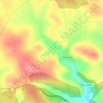 Mappa topografica La Genia, altitudine, rilievo