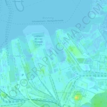 Mappa topografica Dünger, altitudine, rilievo