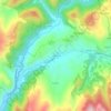Mappa topografica Corone, altitudine, rilievo