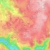 Mappa topografica Vérines, altitudine, rilievo