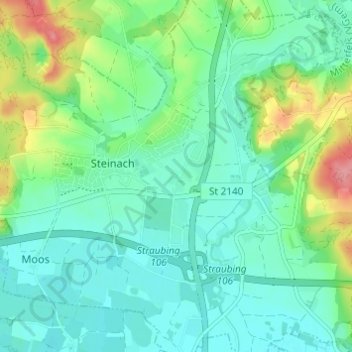 Mappa topografica Rotham, altitudine, rilievo