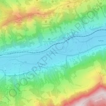 Mappa topografica Konstanzer, altitudine, rilievo