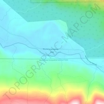Mappa topografica Robe, altitudine, rilievo