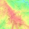 Mappa topografica La Roussière, altitudine, rilievo