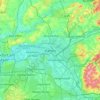 Mappa topografica Hanau, altitudine, rilievo