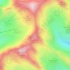 Mappa topografica Madritschspitze - Cima Madriccio, altitudine, rilievo