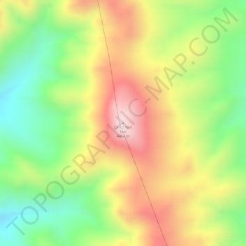 Mappa topografica Cerro Tani Tani, altitudine, rilievo