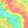 Mappa topografica Tréché, altitudine, rilievo