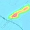 Mappa topografica Mount Inkerman, altitudine, rilievo