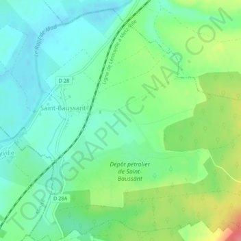 Mappa topografica Au Correz, altitudine, rilievo