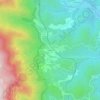 Mappa topografica Les Prés, altitudine, rilievo