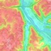 Mappa topografica DeCoursey, altitudine, rilievo