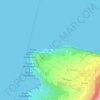 Mappa topografica Blue Grotto, altitudine, rilievo