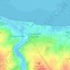 Mappa topografica Courseulles-sur-Mer, altitudine, rilievo