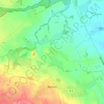 Mappa topografica Viezen, altitudine, rilievo