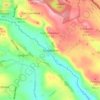 Mappa topografica Crowdecote, altitudine, rilievo
