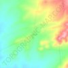 Mappa topografica Cartaojal, altitudine, rilievo