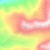 Mappa topografica Pompey Peak, altitudine, rilievo