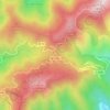 Mappa topografica Col de Turini, altitudine, rilievo
