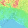 Mappa topografica Hells Half Acre, altitudine, rilievo