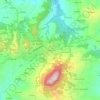 Mappa topografica Albiaccio, altitudine, rilievo