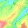 Mappa topografica Mont Rignon, altitudine, rilievo