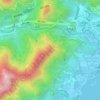 Mappa topografica 亞公頂, altitudine, rilievo