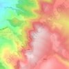 Mappa topografica Monte Arcibessi, altitudine, rilievo