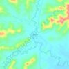 Mappa topografica Lascano, altitudine, rilievo