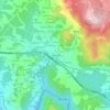 Mappa topografica A Borrallada, altitudine, rilievo