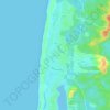 Mappa topografica Le Penon, altitudine, rilievo