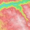 Mappa topografica Fontebinieyre, altitudine, rilievo