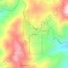 Mappa topografica Alta Sierra, altitudine, rilievo