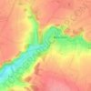 Mappa topografica Visse, altitudine, rilievo