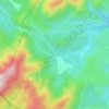 Mappa topografica Les Hortoux, altitudine, rilievo