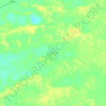 Mappa topografica Nathusar, altitudine, rilievo