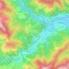 Mappa topografica La Maméane Nord, altitudine, rilievo