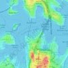 Mappa topografica Walsh Bay, altitudine, rilievo