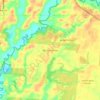 Mappa topografica Barro Colorado, altitudine, rilievo