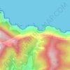 Mappa topografica Boca do Risco, altitudine, rilievo