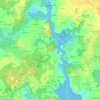 Mappa topografica Kerhouant, altitudine, rilievo