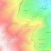 Mappa topografica San Pedro de Yumate, altitudine, rilievo