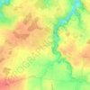 Mappa topografica Sanzay, altitudine, rilievo