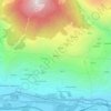 Mappa topografica Brenva, altitudine, rilievo