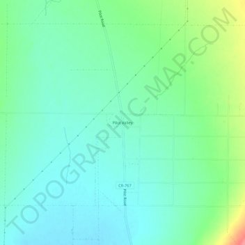 Mappa topografica Pilot Valley, altitudine, rilievo