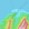 Mappa topografica Makana, altitudine, rilievo