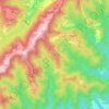 Mappa topografica Lago, altitudine, rilievo